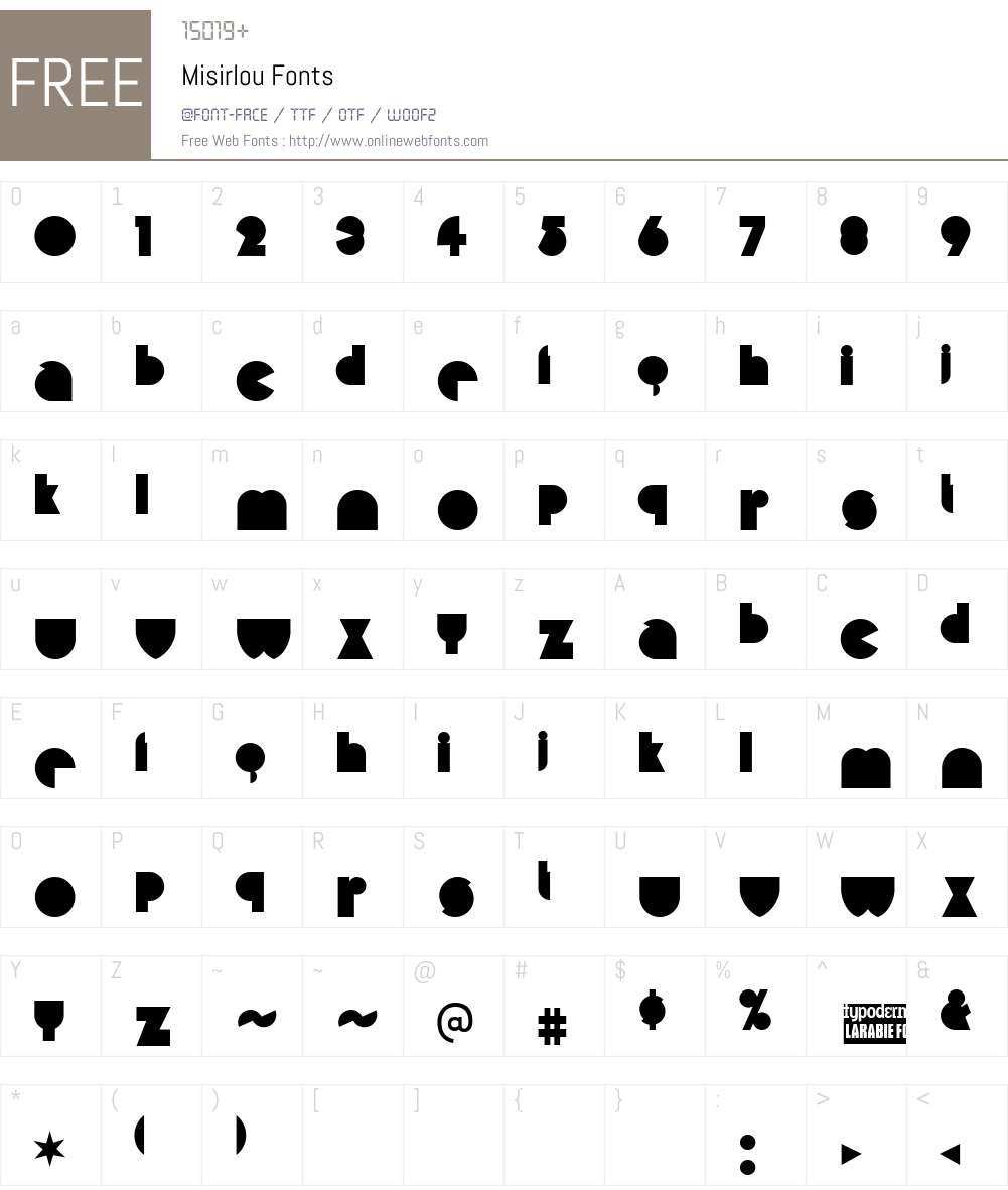 Misirlou Font Screenshots