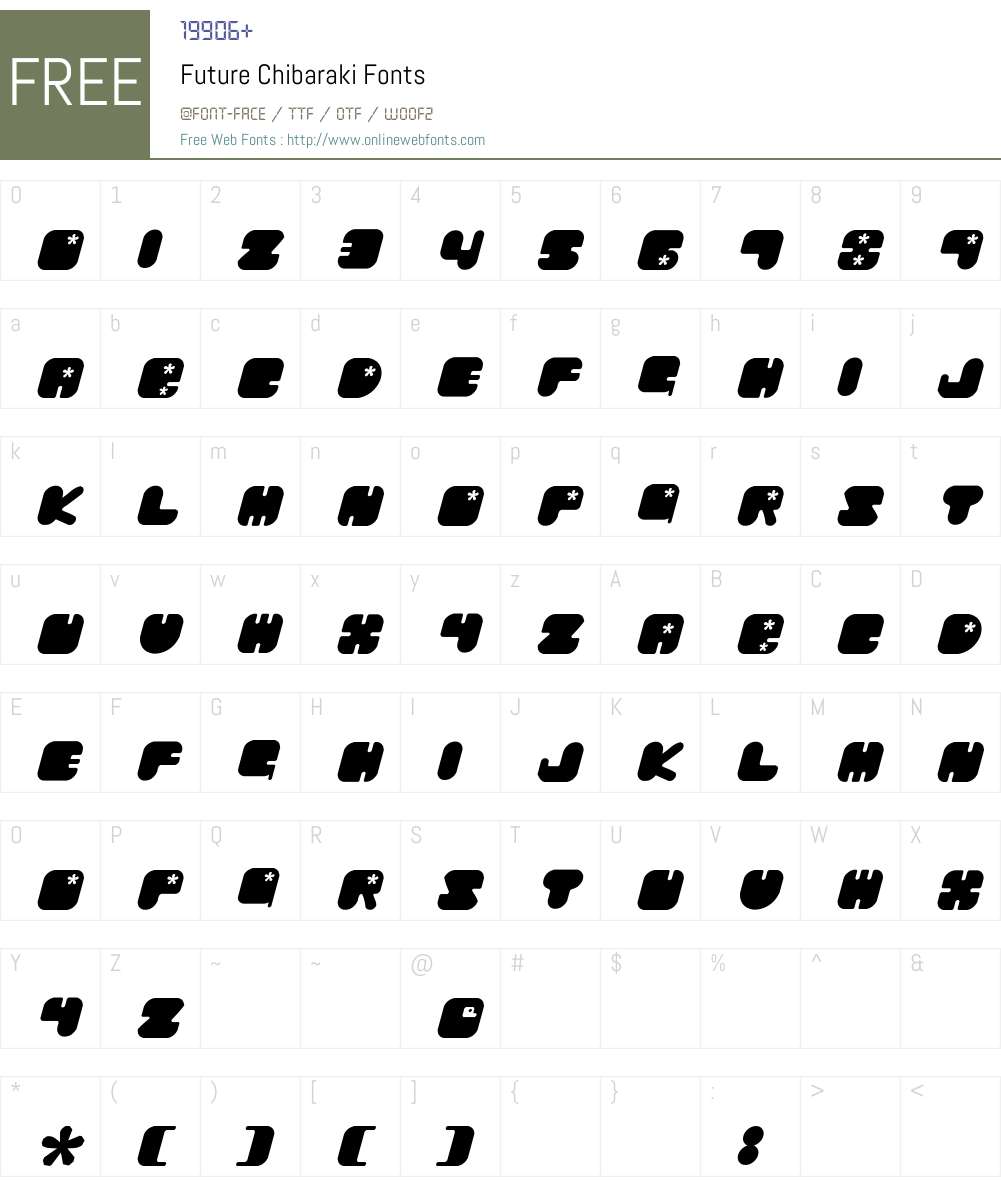 Future Chibaraki Font Screenshots