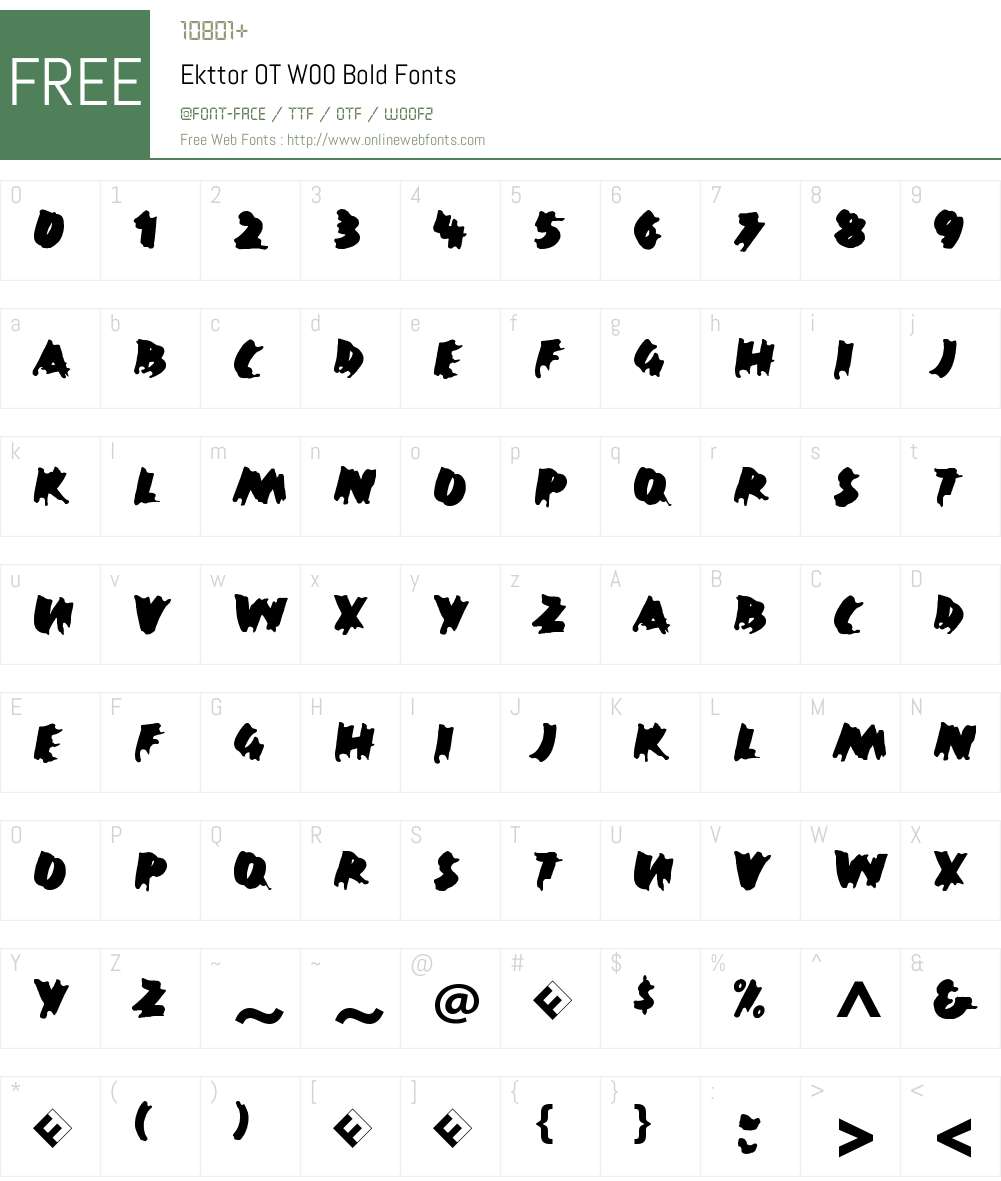 FF Ekttor Font Screenshots
