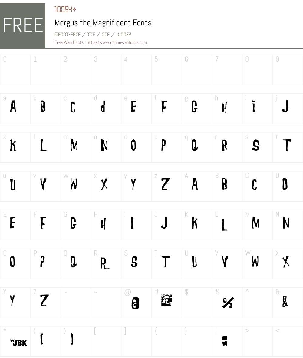 Morgus Font Screenshots
