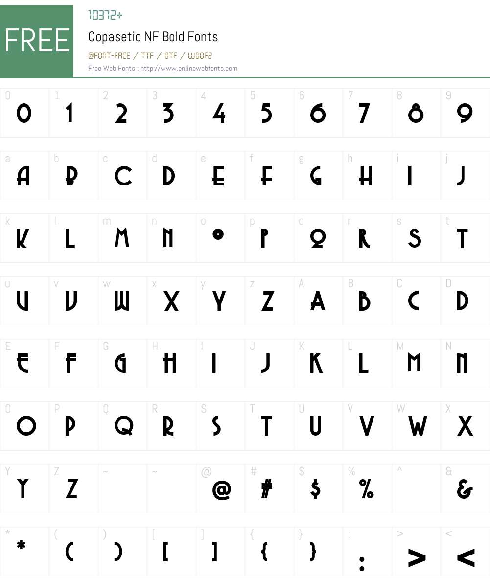 Copasetic NF Font Screenshots