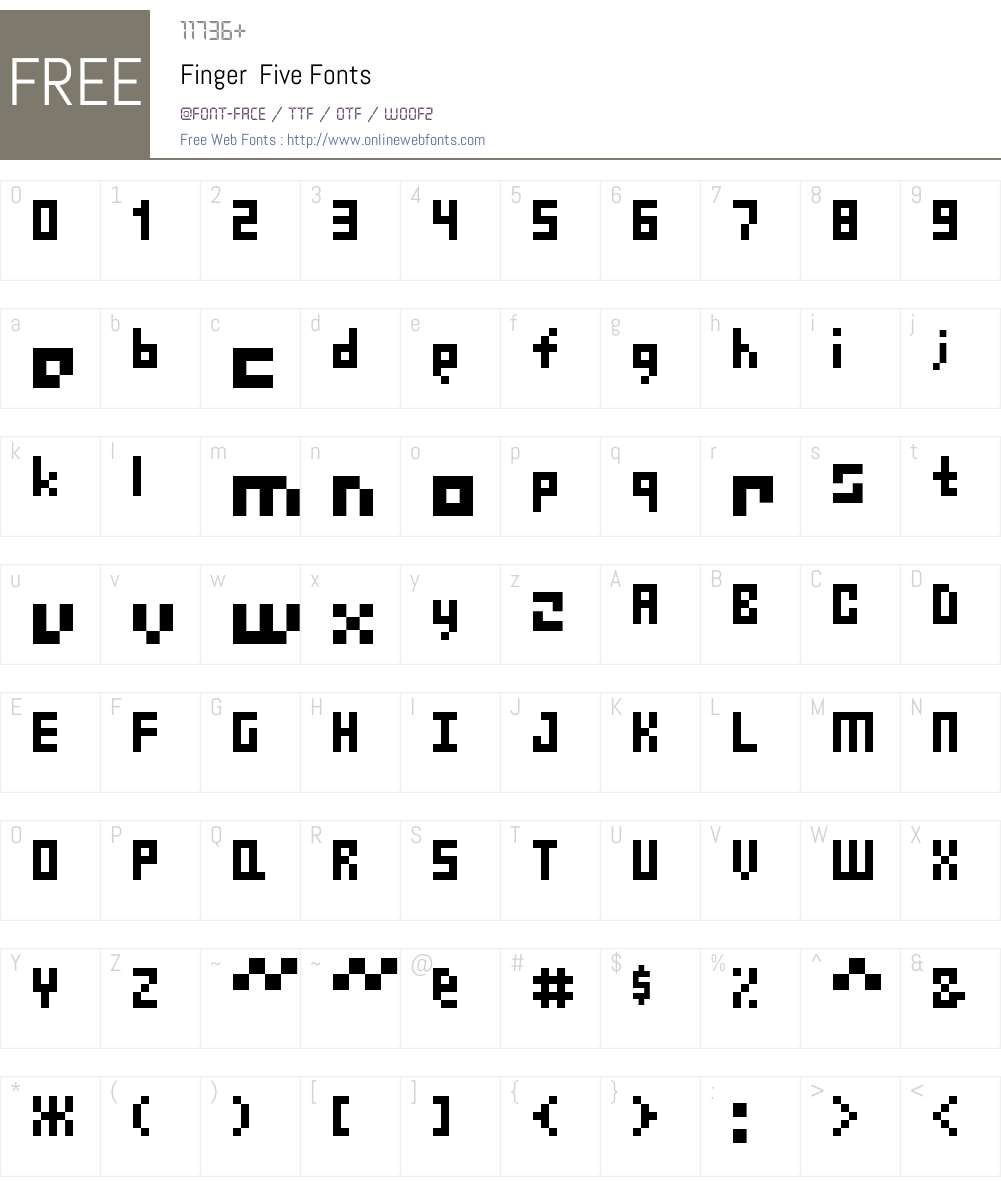 Finger Font Screenshots