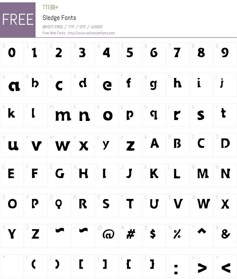 Sledge Font Screenshots