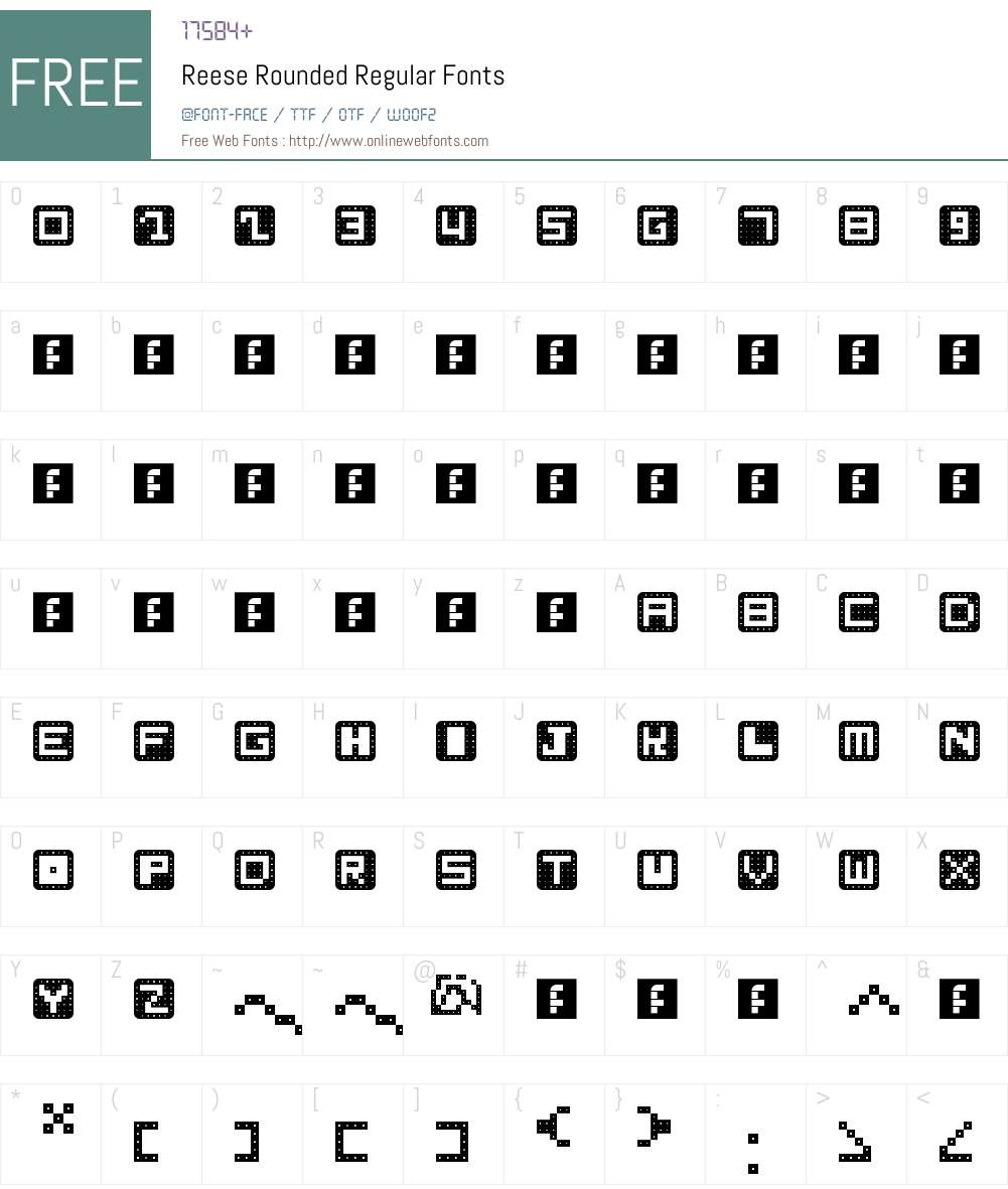 Reese Rounded Font Screenshots