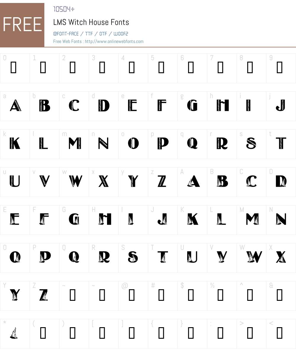 LMS Witch House Font Screenshots