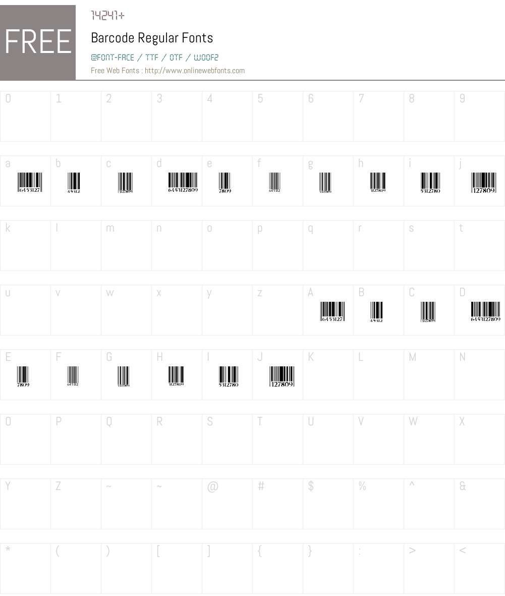 Par Code Font Barcode 1.000 Fonts Free Download - OnlineWebFonts.COM