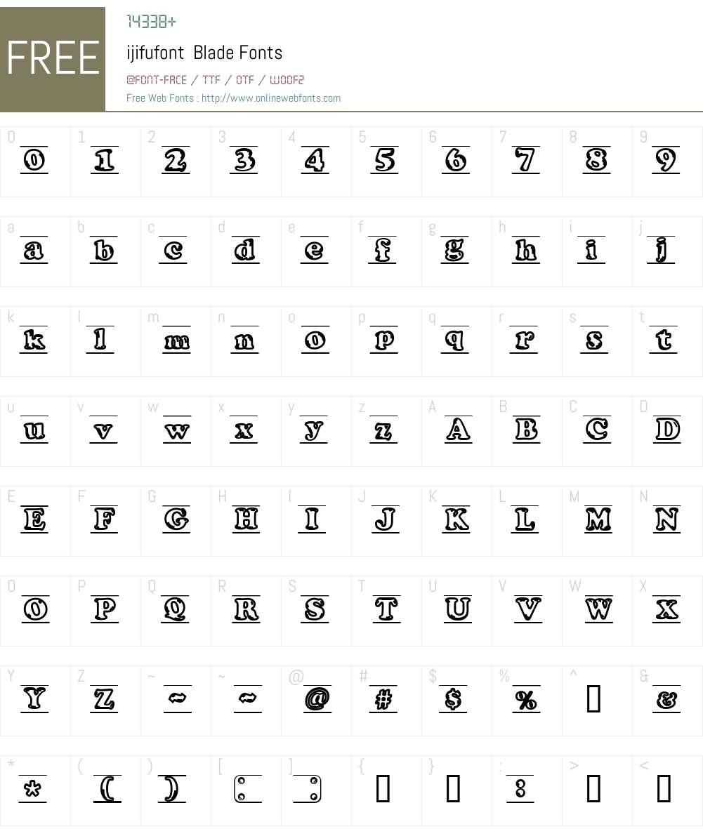 ijifufont Font Screenshots