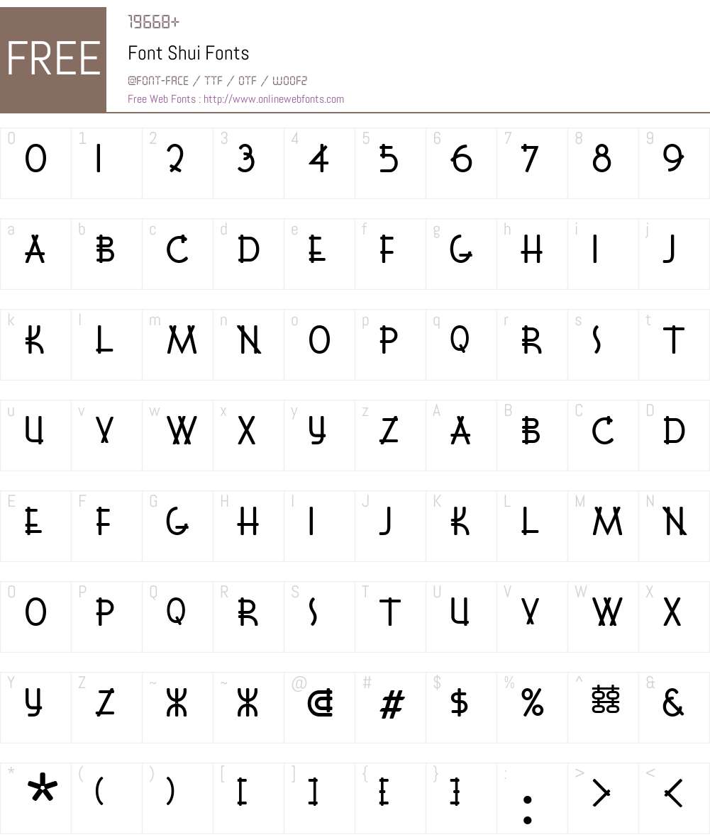 Font Shui Font Screenshots