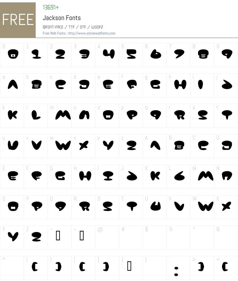 Jackson Font Screenshots