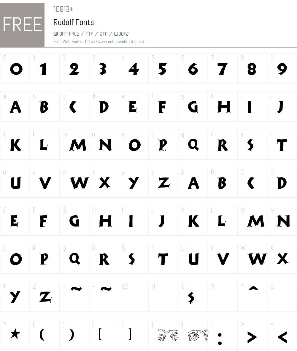 Rudolf Font Screenshots