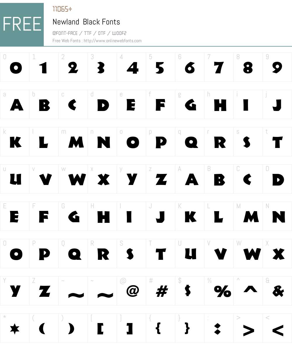 Newland Font Screenshots