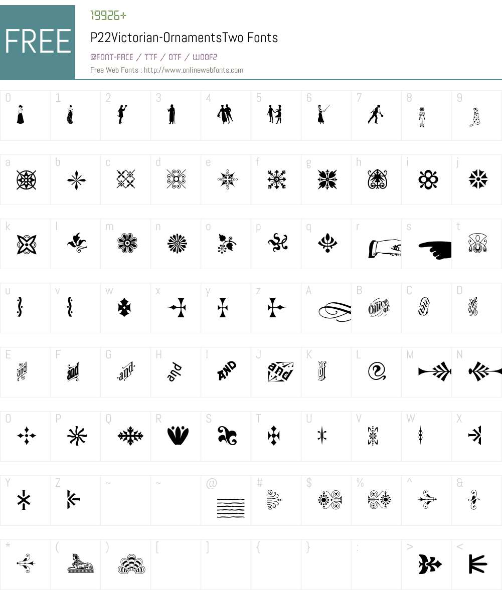 P22Victorian Font Screenshots