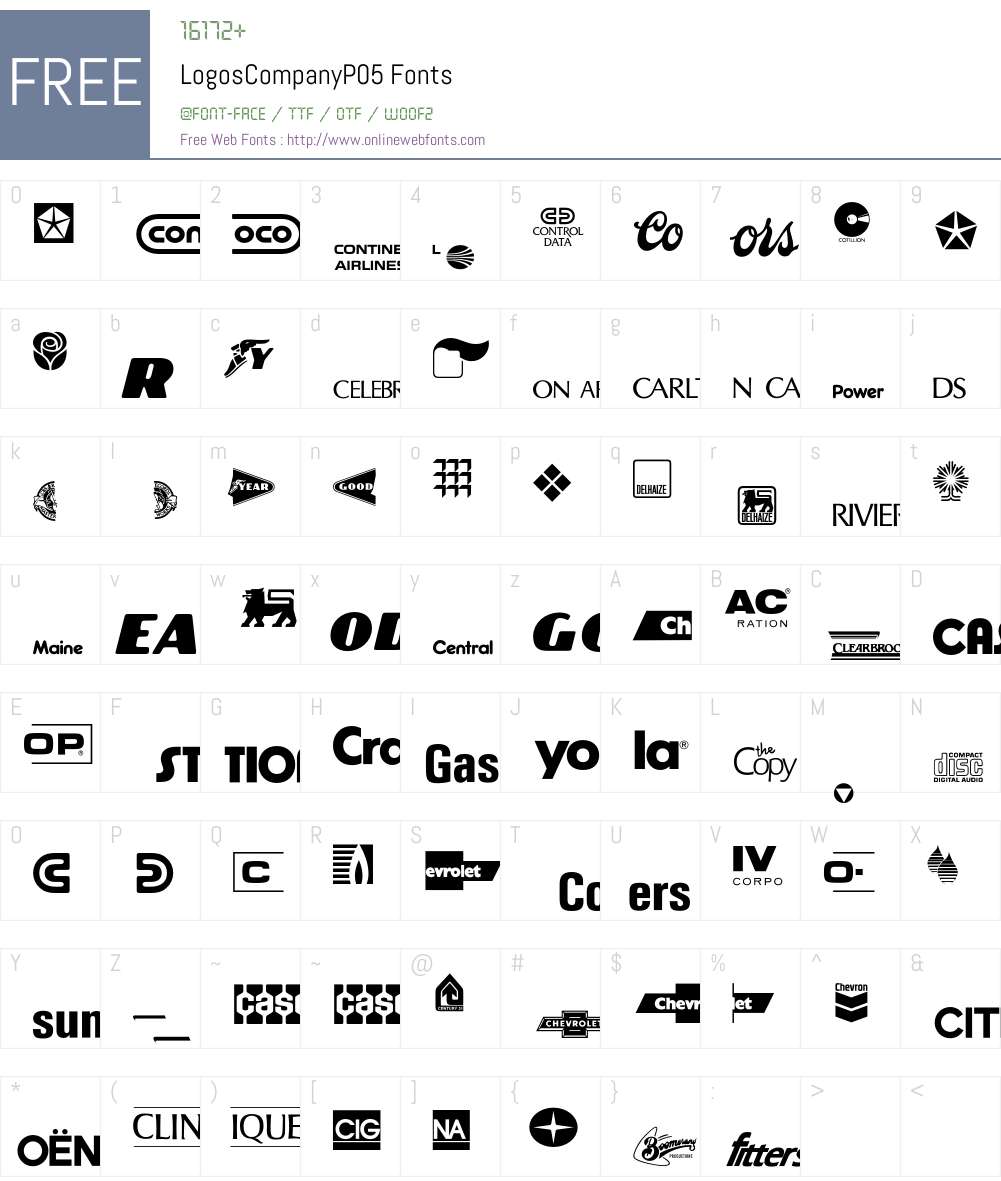 LogosCompany Font Screenshots