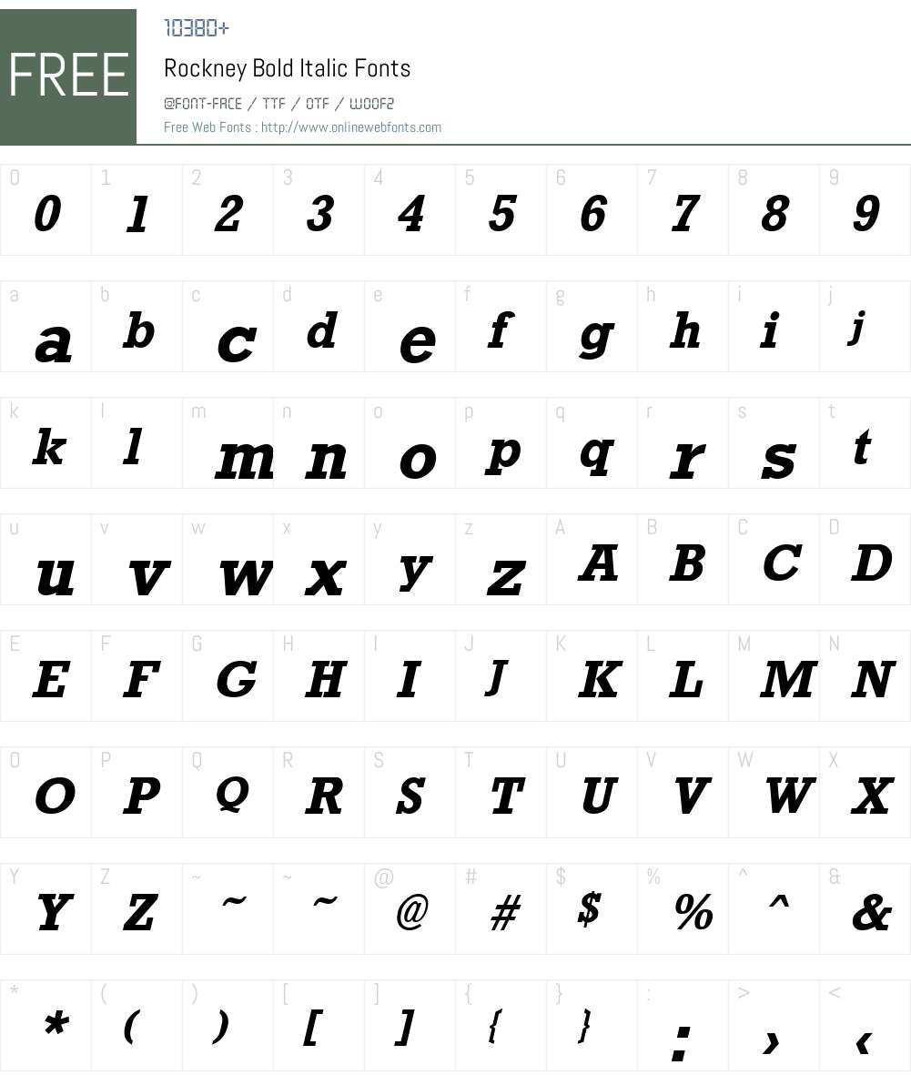 Rockney Font Screenshots