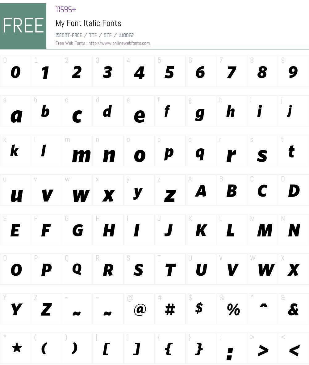 My Font Font Screenshots