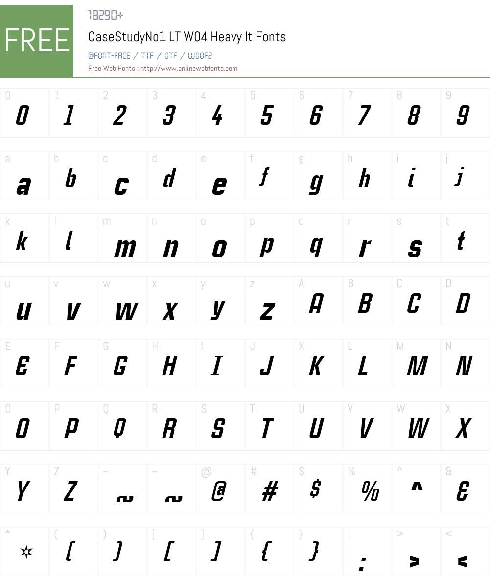 Linotype CaseStudyNo1 Font Screenshots