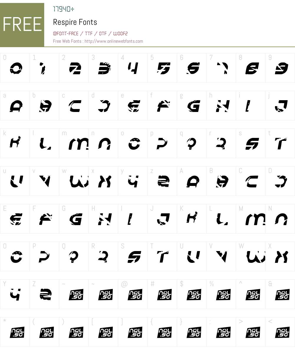 Respire Font Screenshots