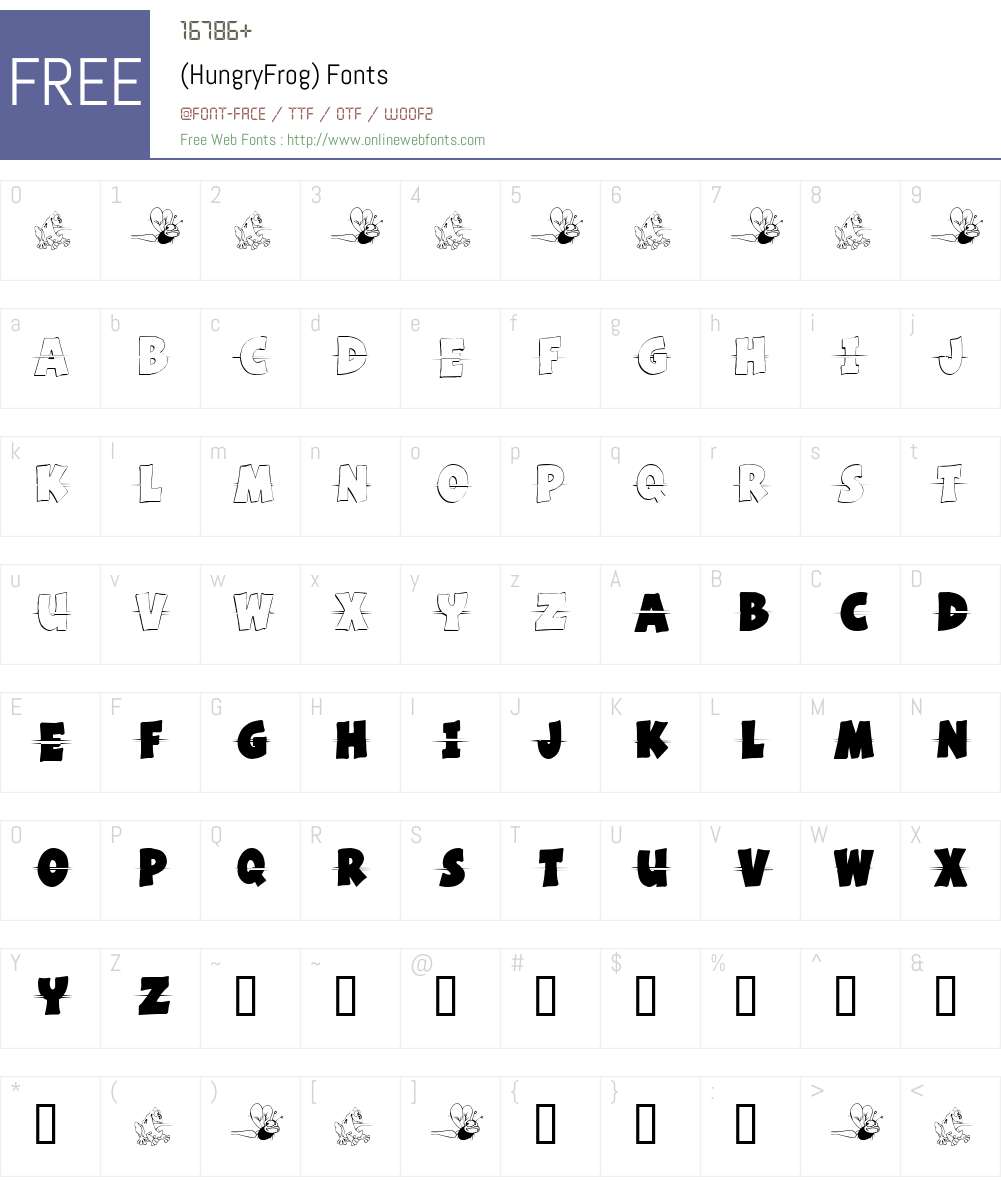(HungryFrog) Font Screenshots