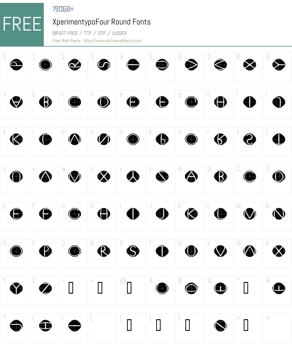 XperimentypoFour Font Screenshots