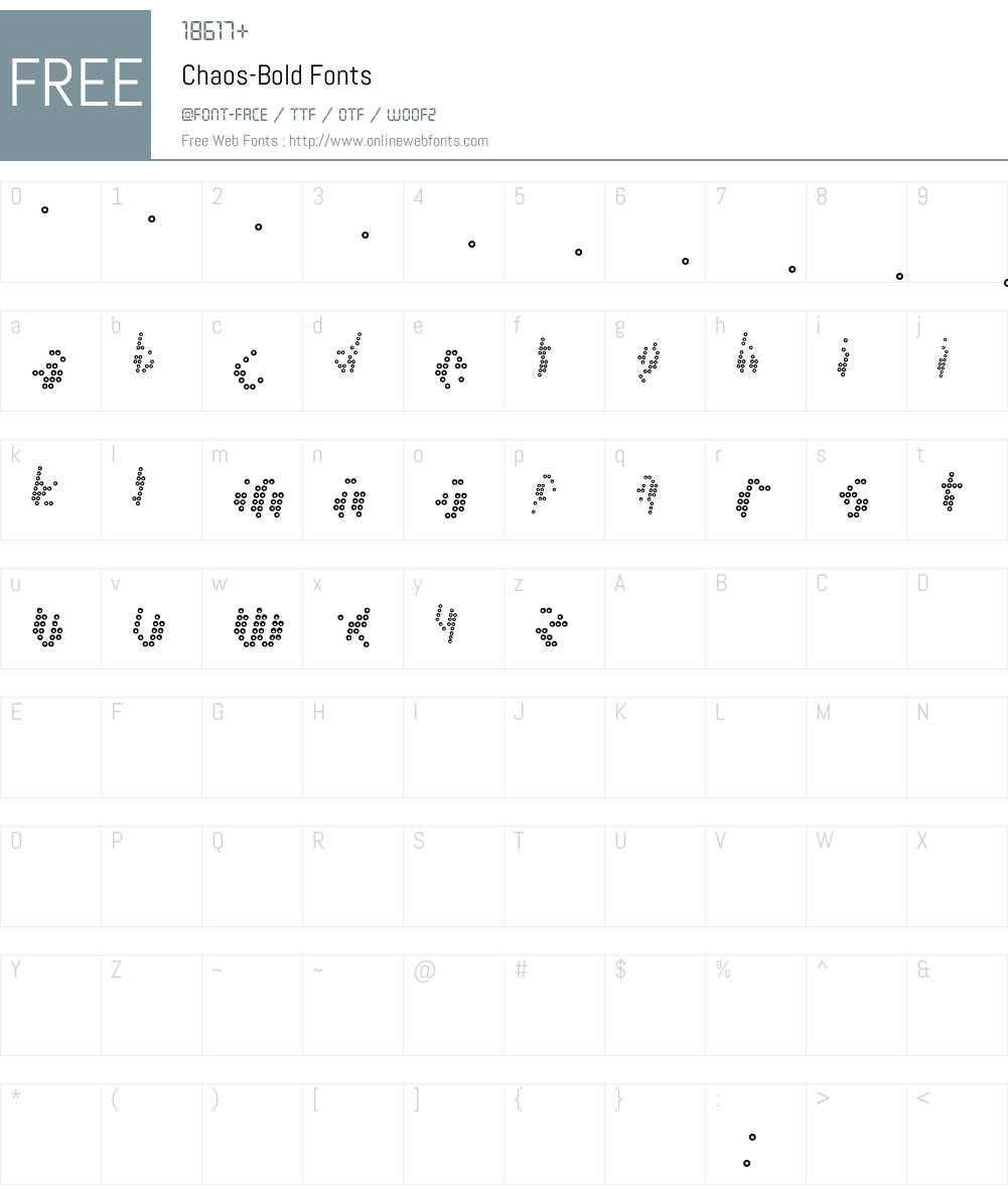 Chaos Font Screenshots