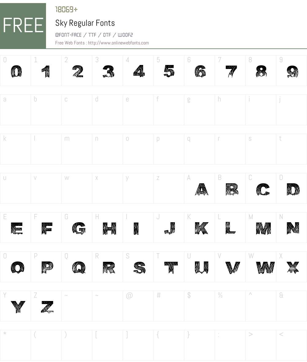 Sky Font Screenshots