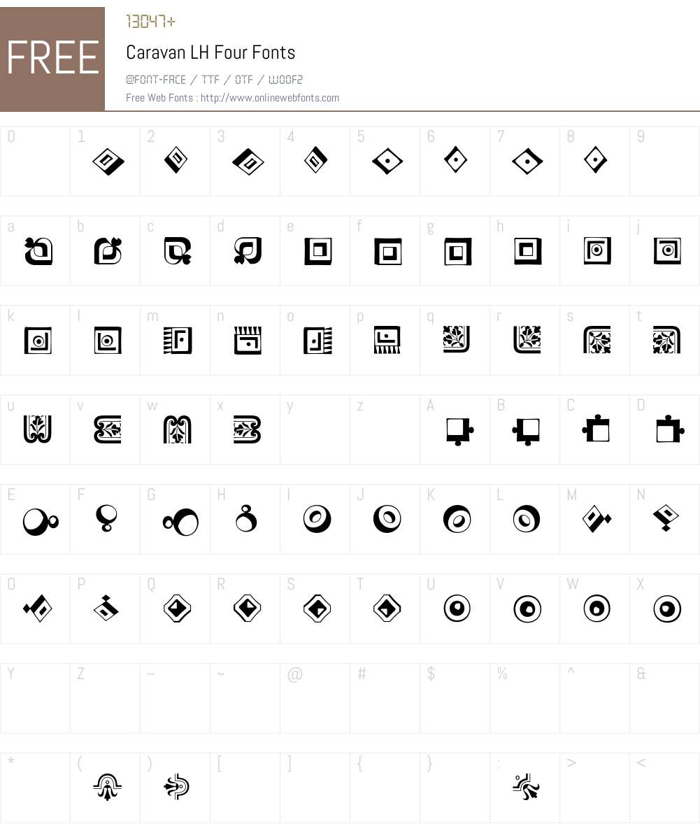 Caravan LH Font Screenshots