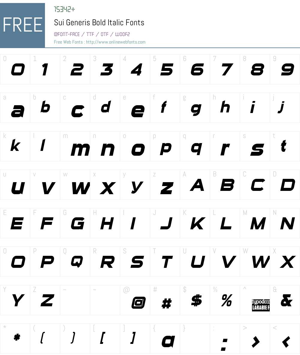Sui Generis Font Screenshots