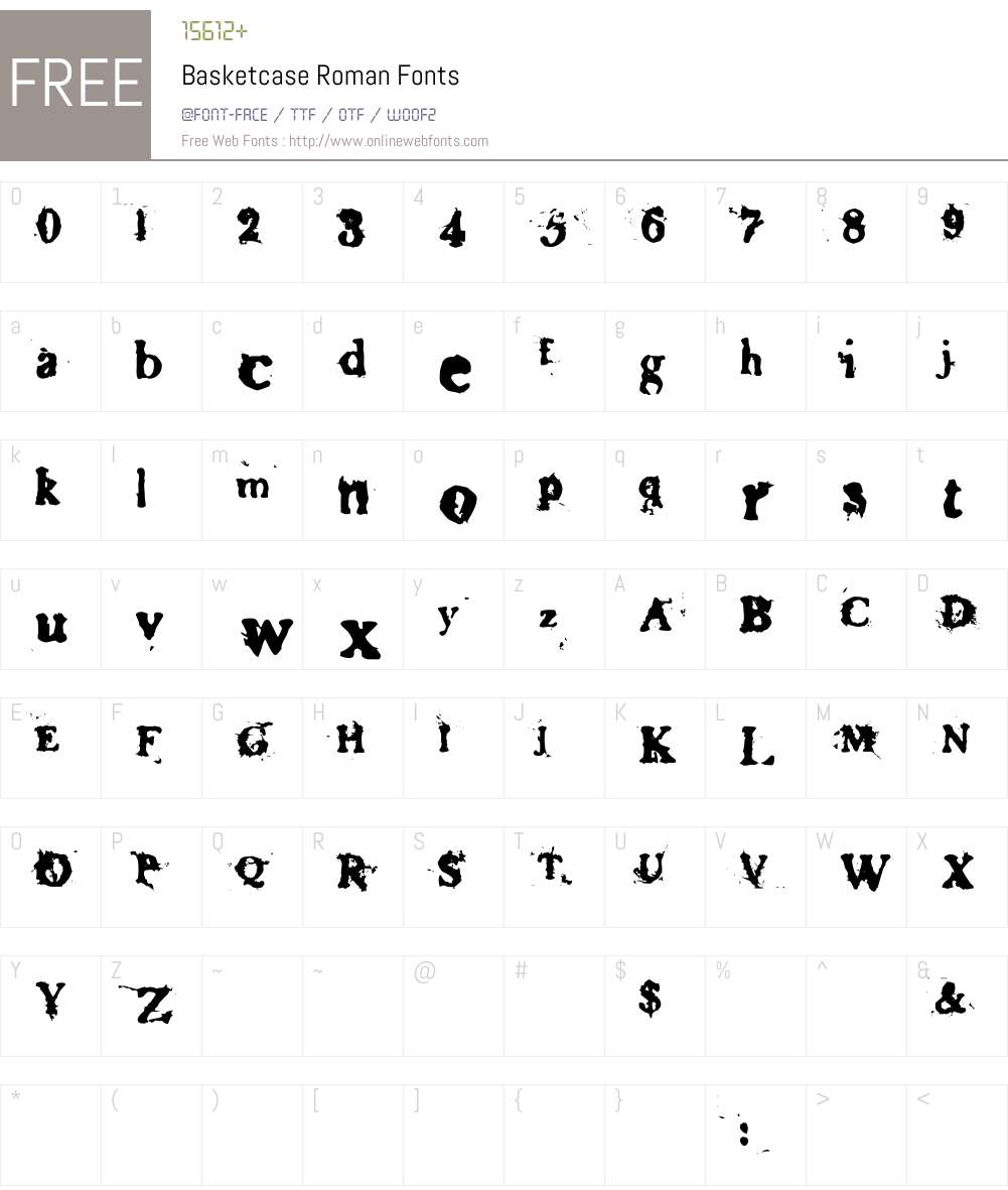 Basketcase Font Screenshots