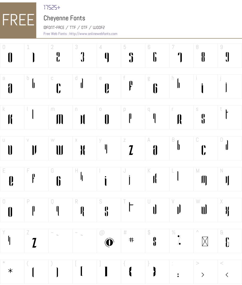 Cheyenne 1.001;Fontself Maker 3.5.7 Fonts Free Download ...