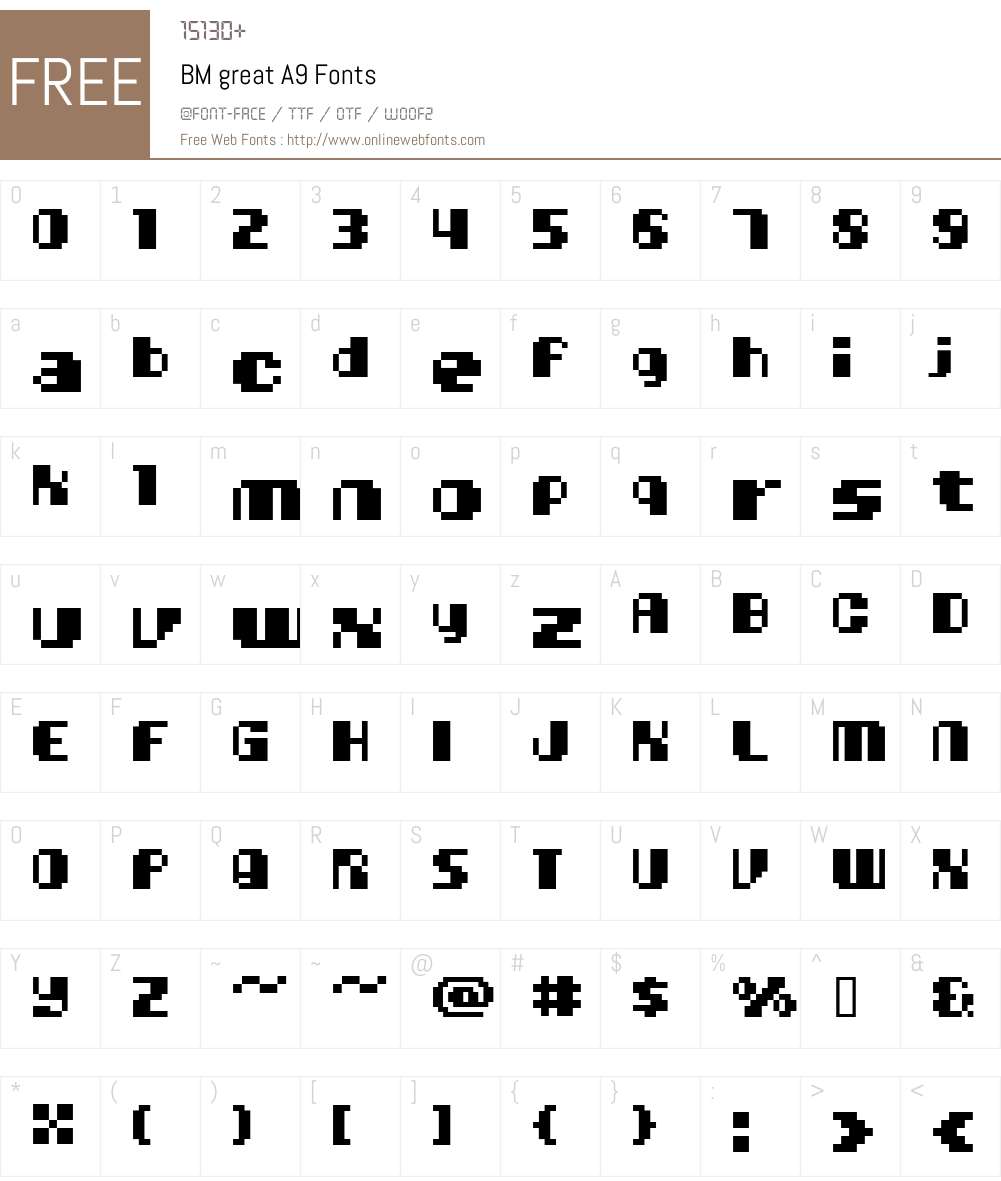 BM great Font Screenshots