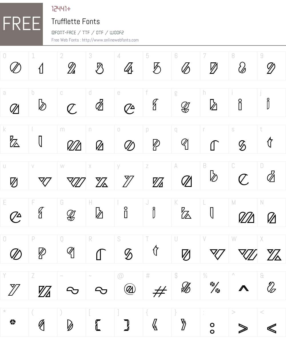 Trufflette Font Screenshots