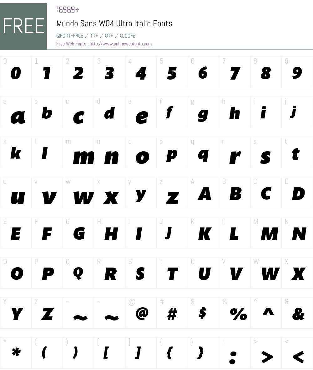Mundo Sans Font Screenshots