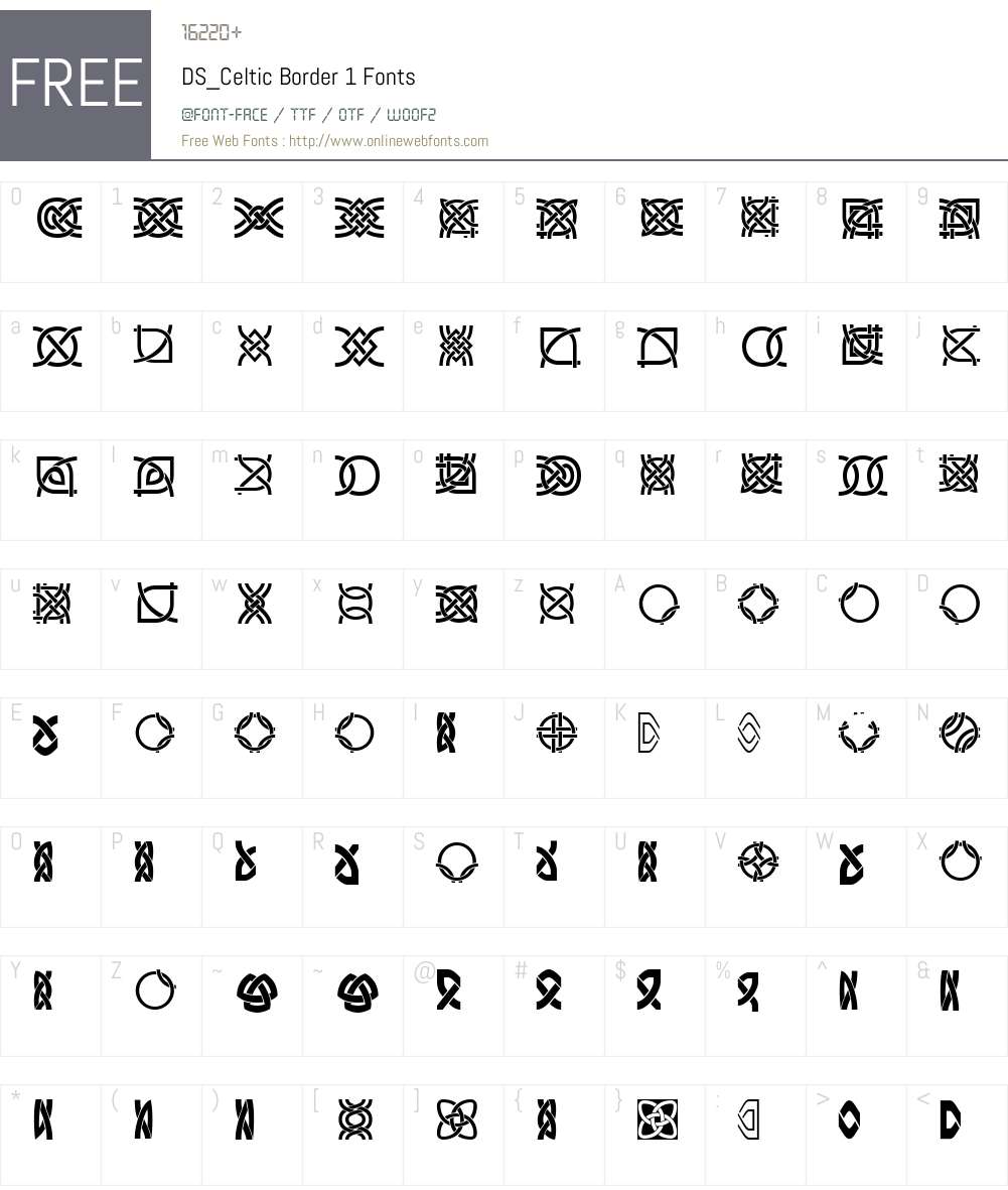DS_Celtic-Border-1 Font Screenshots
