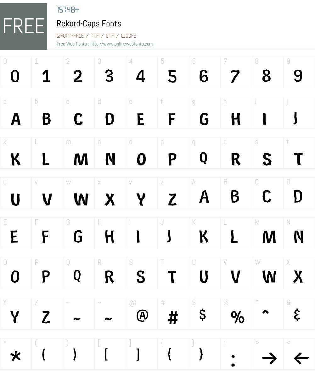 Rekord Font Screenshots