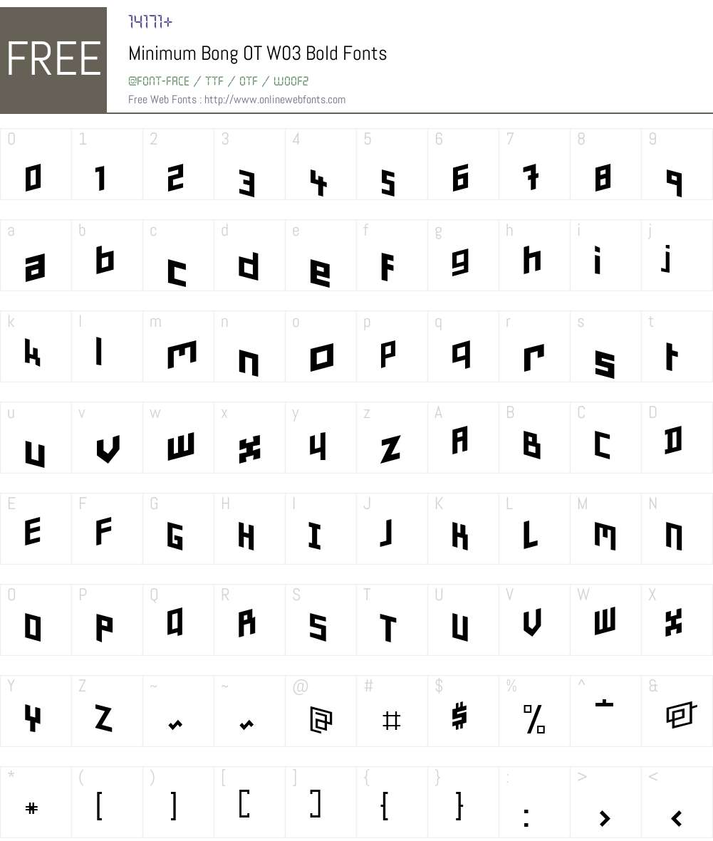 FF Minimum Font Screenshots