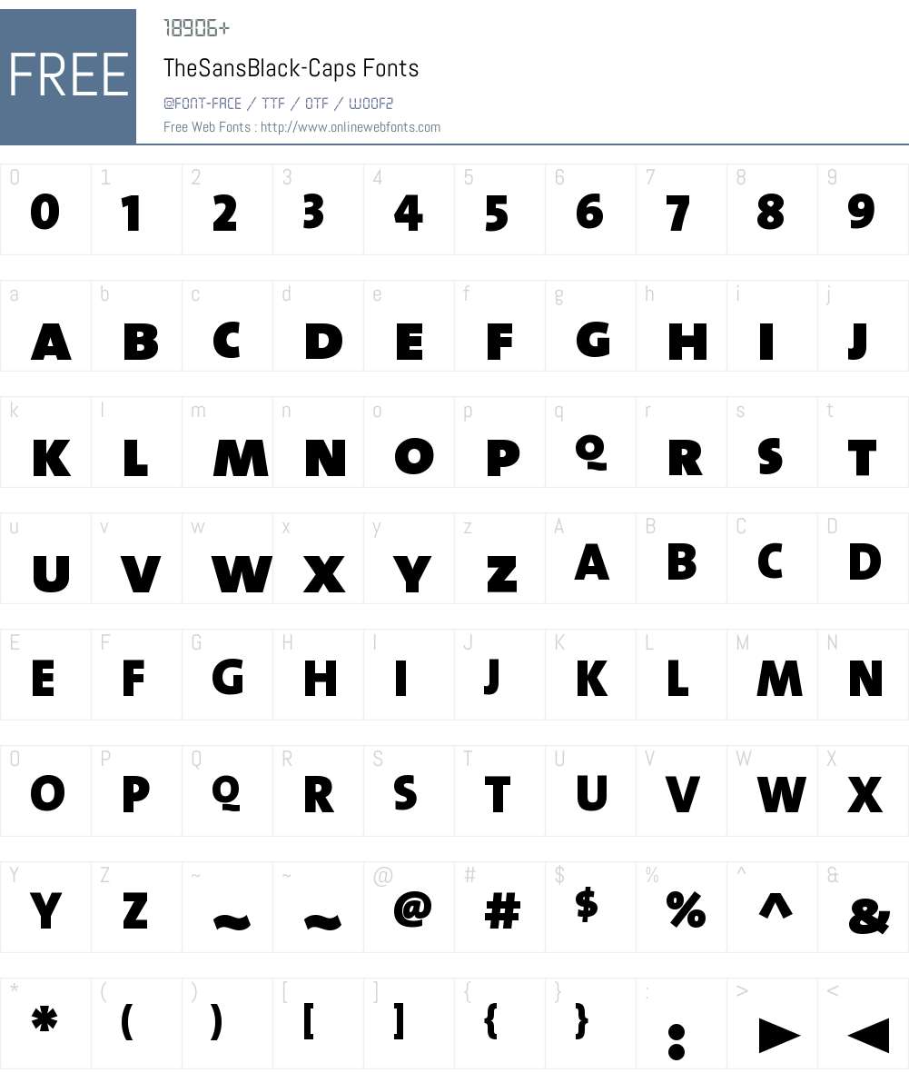The Sans Black- Font Screenshots