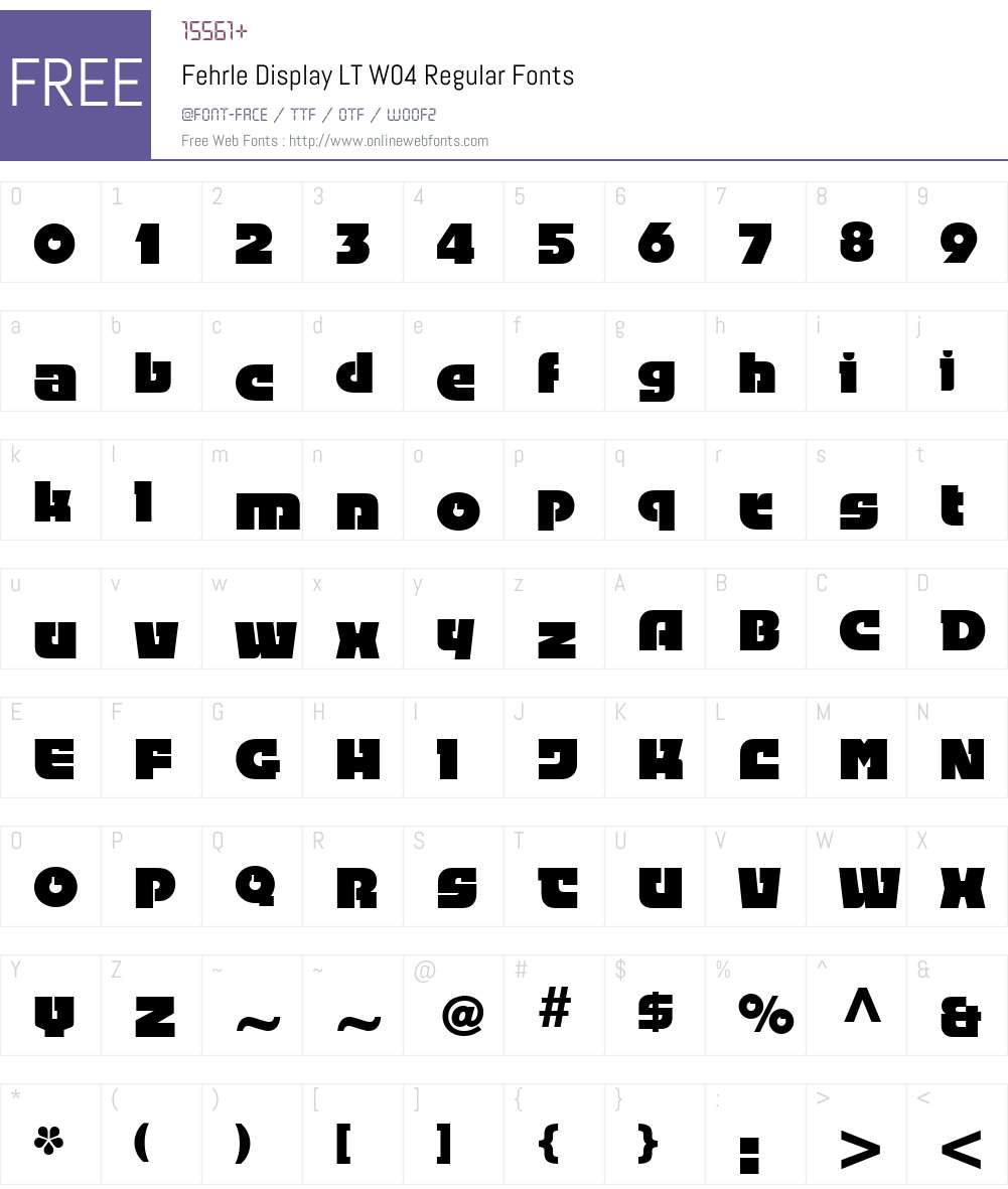 Linotype Fehrle Display Font Screenshots