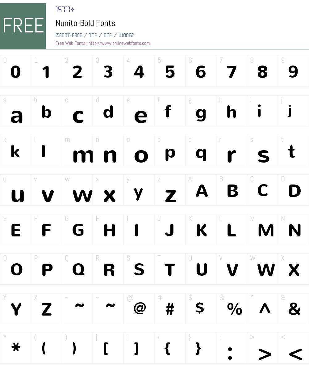 Nunito Font Screenshots