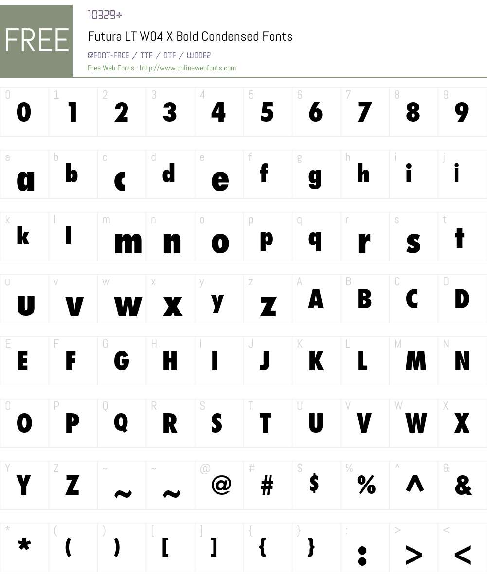 Futura Font Screenshots