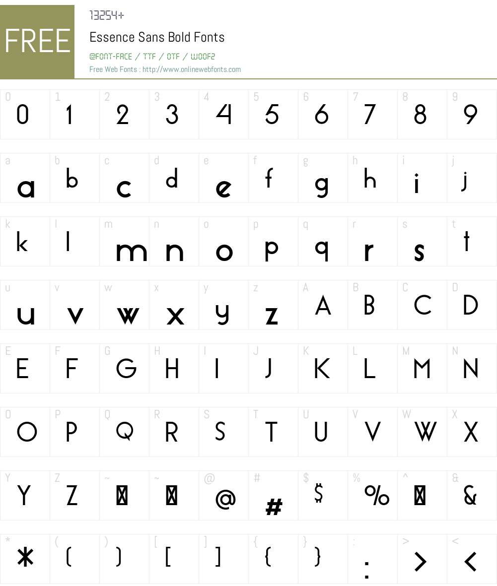 Essence Sans Font Screenshots