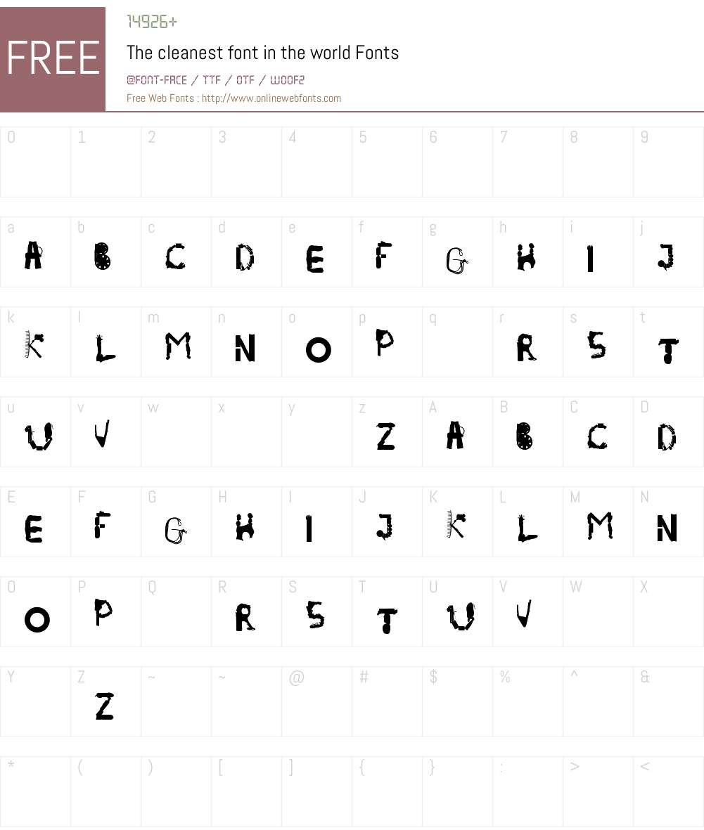 The cleanest font in the world 1.001 Fonts Free Download ...
