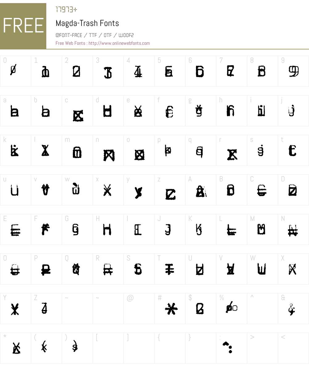 Magda Font Screenshots