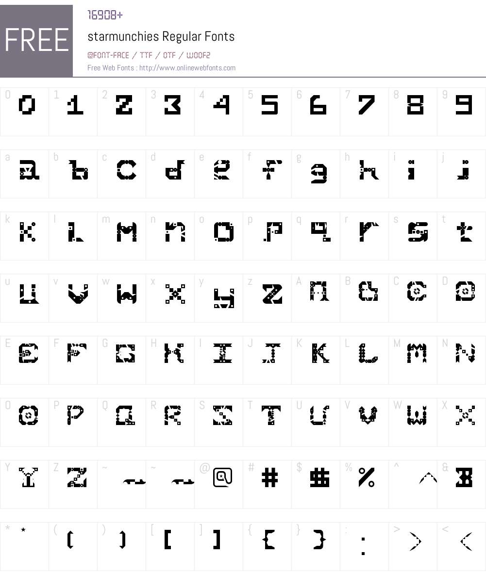 starmunchies Font Screenshots
