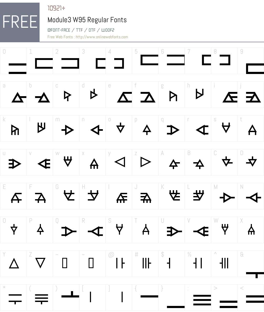 Module3 Font Screenshots