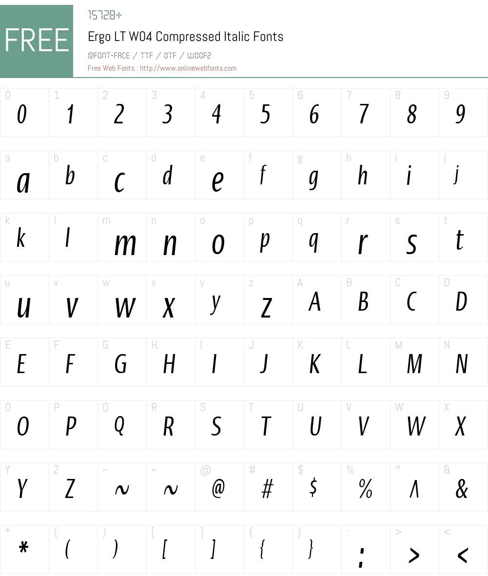 Linotype Ergo Font Screenshots