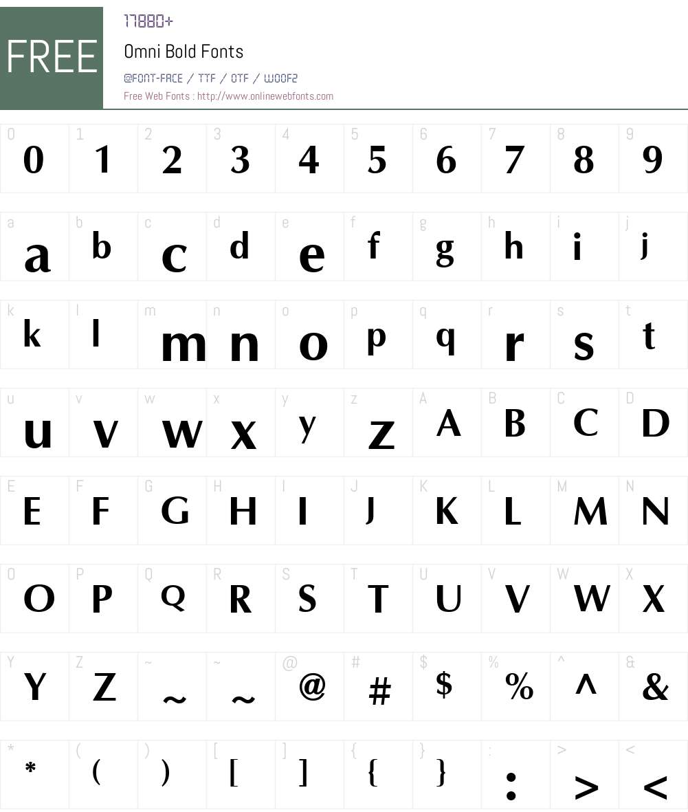 Omni Font Screenshots