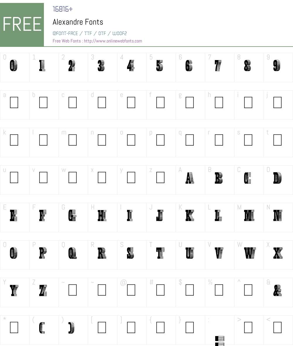 Alexandre Font Screenshots