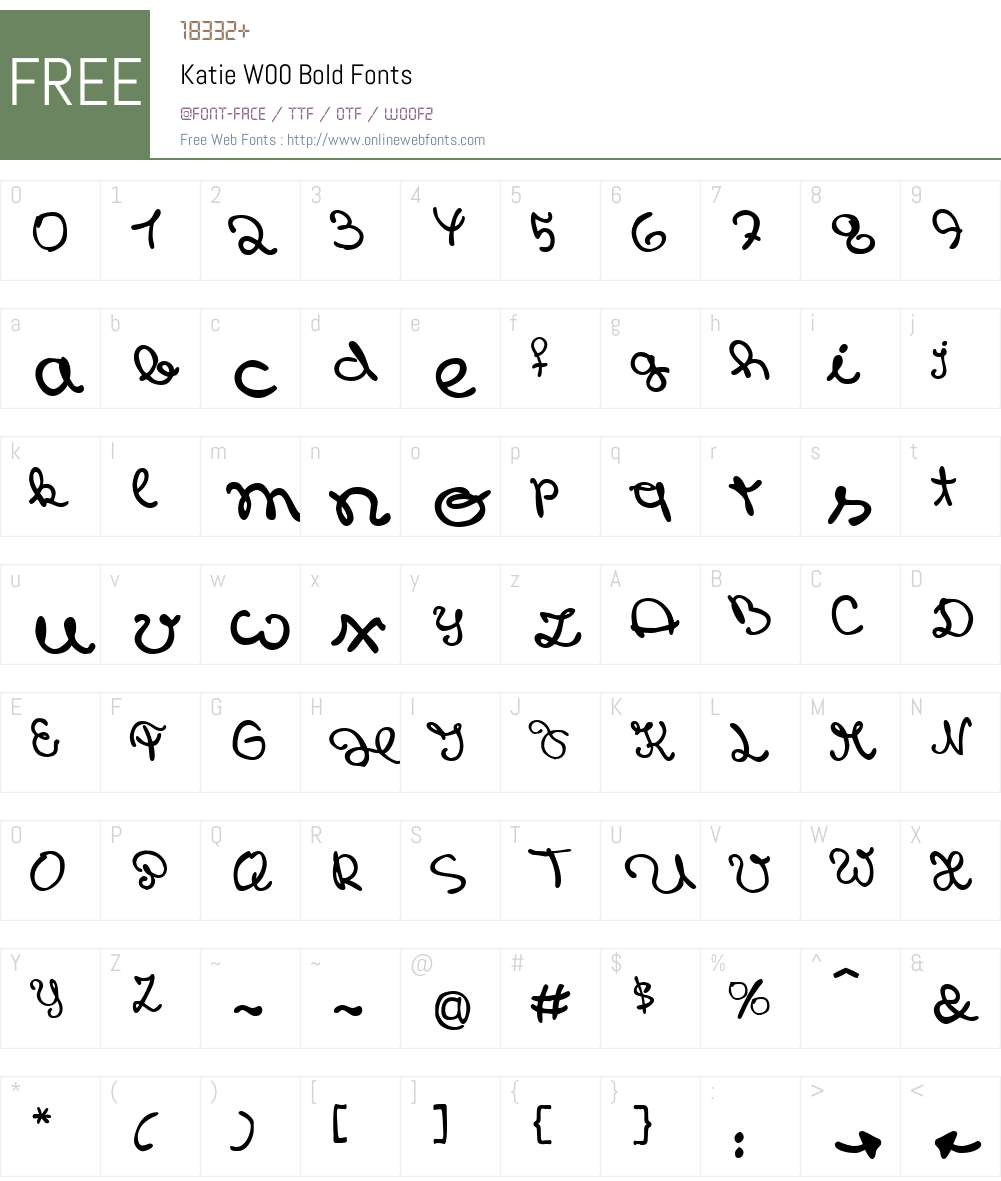 Katie Font Screenshots