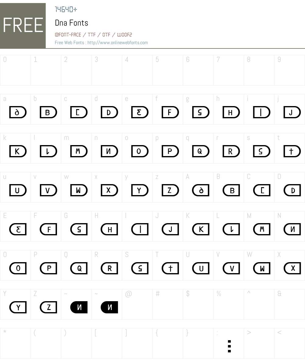 Dna Font Screenshots