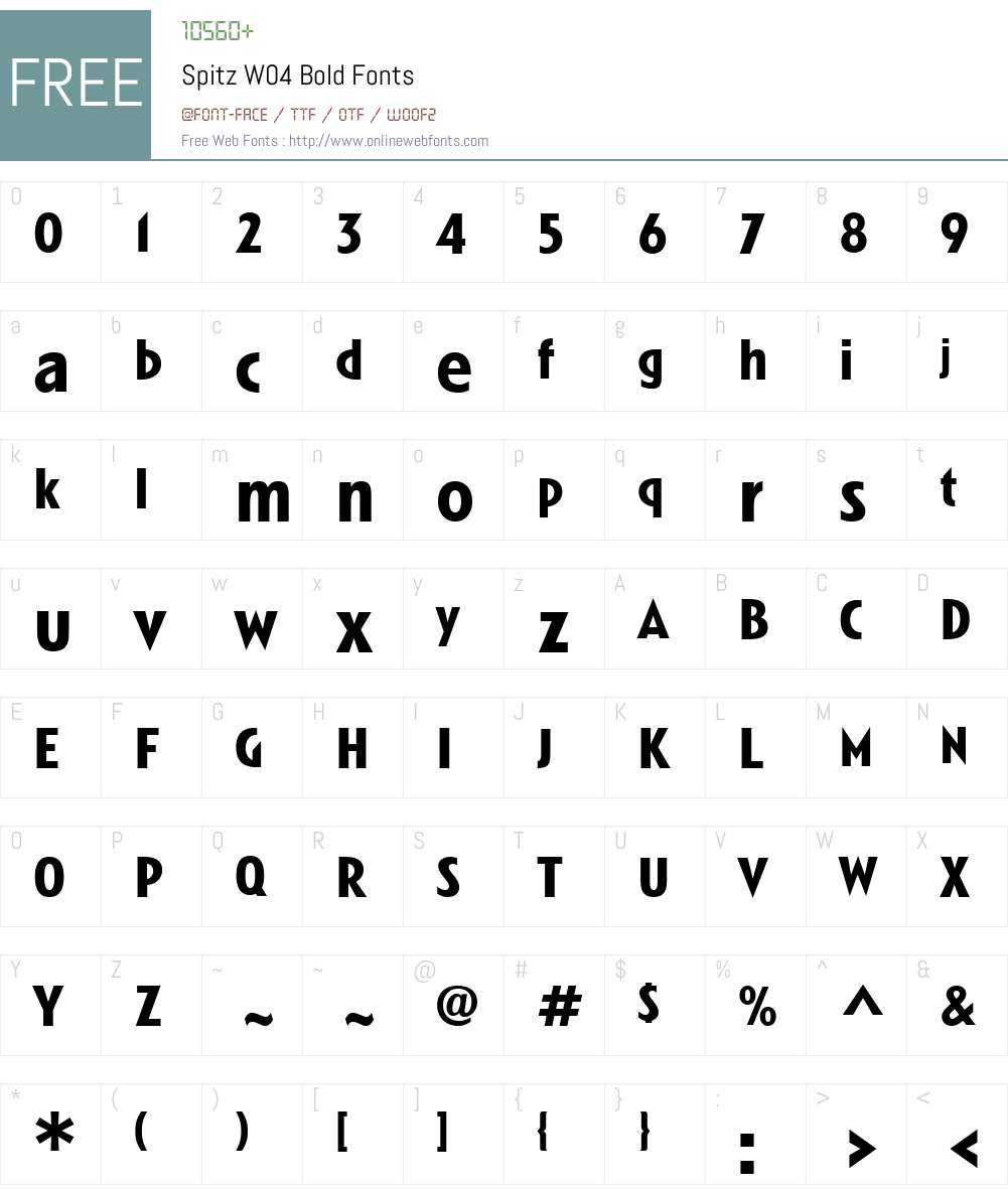 Linotype Spitz Font Screenshots